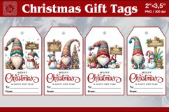 Christmas Gift Tags|Gnome| PNG Sublimation Product Image 1