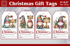Christmas Gift Tags|Gnome| PNG Sublimation Product Image 1