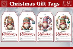 Christmas Gift Tags|Gnome| PNG Sublimation Product Image 1