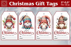 Christmas Gift Tags|Gnome| PNG Sublimation Product Image 1