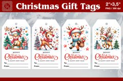 Christmas Gift Tags| Deer | PNG Sublimation Product Image 1