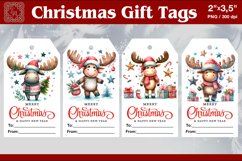 Christmas Gift Tags| Deer | PNG Sublimation Product Image 1
