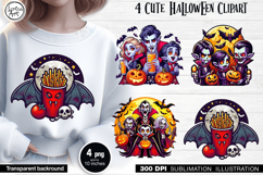 Cute Halloween Vampire. Sublimation design PNG Product Image 1