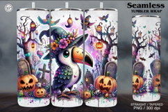 Whimsical Zombie Tumbler Wrap Sublimations, 20 oz Product Image 1