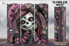 Zombie Doll Tumbler Wrap Sublimations, 20 oz Product Image 1