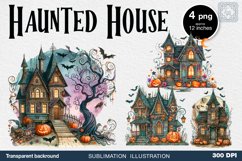 Haunted House 4 PNG sublimation Product Image 1