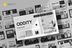 Black &amp; White Google Slides Template Product Image 1