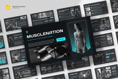 Gym &amp; Fitness Google Slides Template Product Image 1