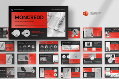 Red Minimalist Pitchdeck Powerpoint Template Product Image 1