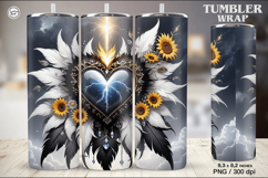 Heart Dream Tumbler Wrap Sublimation, 20 oz Product Image 1