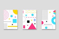 Trendy Memphis Vintage Cover Design Graphic Product Image 1