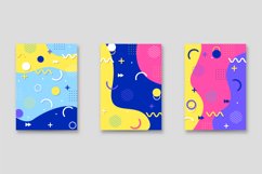 Trendy Memphis Vintage Cover Design Graphic Product Image 1