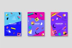 Trendy Memphis Vintage Cover Design Graphic Product Image 1