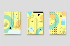 Trendy Memphis Vintage Cover Design Graphic Product Image 1