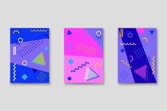 Trendy Memphis Vintage Cover Design Graphic Product Image 1