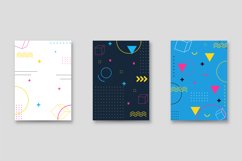 Trendy Memphis Vintage Cover Design Graphic Product Image 1