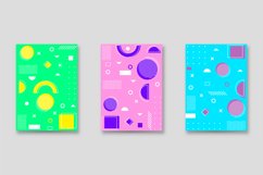 Trendy Memphis Vintage Cover Design Graphic Product Image 1