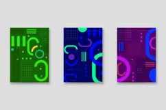 Trendy Memphis Vintage Cover Design Graphic Product Image 1