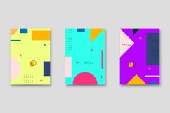 Trendy Memphis Vintage Cover Design Graphic Product Image 1