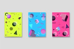 Trendy Memphis Vintage Cover Design Graphic Product Image 1