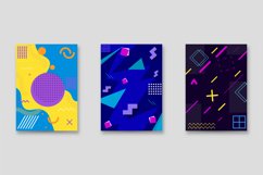 Trendy Memphis Vintage Cover Design Graphic Product Image 1