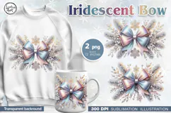 Christmas Clipart. Christmas Bow. Sublimation design PNG Product Image 1