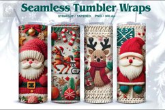 4 Christmas Seamless Tumbler Wrap 20 oz Product Image 1