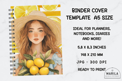 I Love Lemon A5 Binder Cover Printable | fresh cover Product Image 1