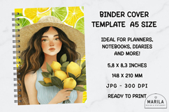 I Love Lemon A5 Binder Cover Printable | fresh cover 5 Product Image 1