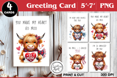 Valentine's day Card. Printable cards Product Image 1