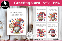 Valentine's day Card. Printable cards Product Image 1