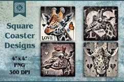 Giraffe Coaster Sublimation Product Image 1