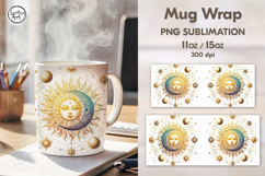 Celestial. Day &amp; Night Mug Wrap 11 / 15 oz Product Image 1