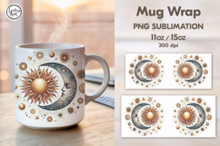 Celestial. Day &amp; Night Mug Wrap 11 / 15 oz Product Image 1