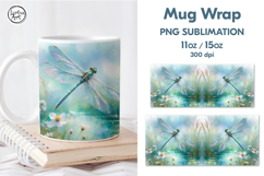 Dragonfly Mug Wrap 11 / 15 oz Product Image 1
