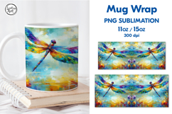 Dragonfly Mug Wrap 11 / 15 oz Product Image 1