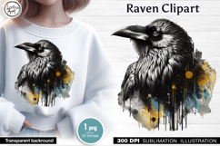 Raven Sublimation design PNG Product Image 1