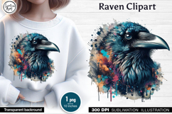 Raven Sublimation design PNG Product Image 1