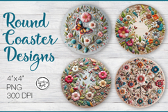 Flower Coaster Sublimation, Under the Sky Product Image 1