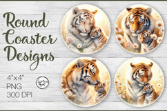 Mother's love Coaster Sublimation, 4 PNG Product Image 1