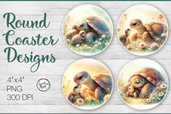 Mother's love Coaster Sublimation, 4 PNG Product Image 1