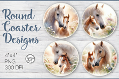 Mother's love Coaster Sublimation, 4 PNG Product Image 1