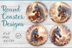 Mother's love Coaster Sublimation, 4 PNG Product Image 1