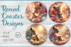 Mother's love Coaster Sublimation, 4 PNG Product Image 1