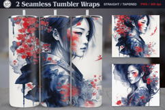 Girl Tumbler Sublimation, 20 oz Tumbler Wrap Product Image 1