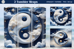 Balance Tumbler Sublimation, 20 oz Tumbler / Yin and Yang Product Image 1