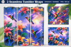 2 Hummingbird Seamless Tumbler, 20 oz Tumbler Wrap Product Image 1