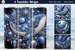 Ocean Tumbler Sublimation, 20 oz Tumbler Wrap Product Image 1