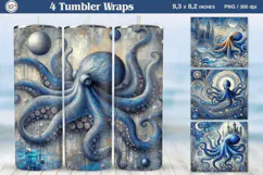 Ocean Tumbler Sublimation, 20 oz Tumbler Wrap Product Image 1