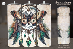 Butterfly Dreamcatcher Tumbler Sublimation, 20 oz Tumbler Product Image 1